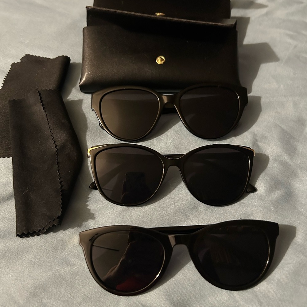 Elegant Black Sunglasses Trio